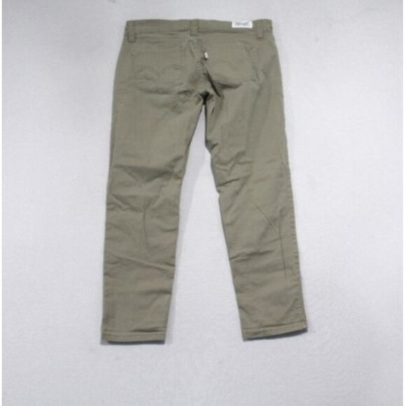 Levi's Women Tan Chino Pants 524 Skinny Casual Size 32 - Picture 3 of 8